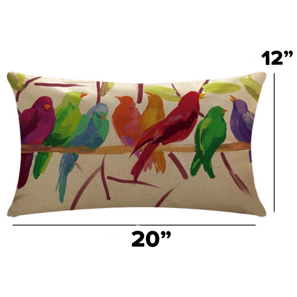(2) Birds On A Branch Print 
Throw Pillow Covers - Picture 8 of 8